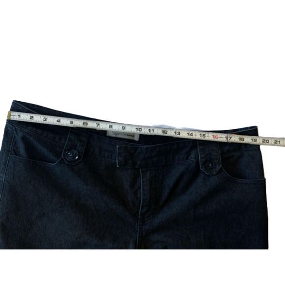 Soft By Avenue Womens Black Wide Leg Denim Pants Sz 16 Coastal Cowgirl Academia - Picture 15 of 16